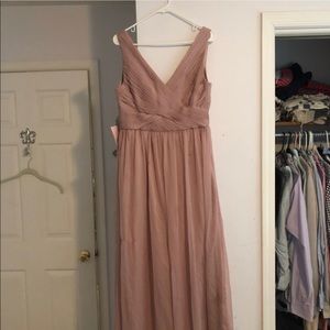 BHLDN Anthropologie Blush Gown